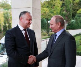 Igor Dodon a avut o întrevedere cu Preşedintele Federaţiei Ruse, Vladimir Putin