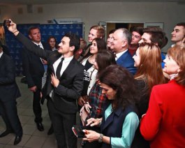 Moldovan president visits State University from Sochi