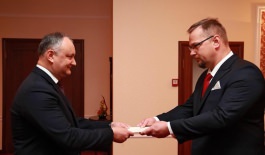 Igor Dodon received credentials from the ambassadors of Hungary, Poland and Malta