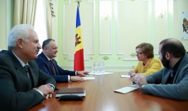 Igor Dodon, președintele țării a avut o întrevedere cu ambasadorul Republicii Federale Germania în Republica Moldova, Julia Monar