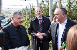 Igor Dodon visited the company "FarmProd" from the village of Olaneşti, Stefan-Voda region