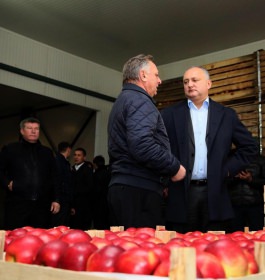 Igor Dodon visited the enterprise "Bucuria Saturn" in the village of Rudi ', Soroca district