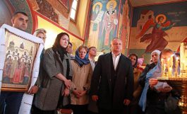 Igor Dodon took part in the Divine Liturgy at the the Church of the Holy Great Martyr Catherine in Rome