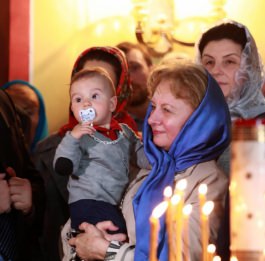 Igor Dodon took part in the Divine Liturgy at the the Church of the Holy Great Martyr Catherine in Rome