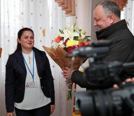 Igor Dodon întreprinde o vizită de lucru în raionul Ungheni