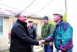 Igor Dodon întreprinde o vizită de lucru în raionul Ungheni