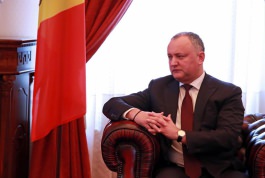 Igor Dodon a avut o întrevedere cu Anatoli Kinah, conducătorul Uniunii Industriaşilor şi Antreprenorilor din Ucraina (UIAU), ex-prim-ministrul Ucrainei.