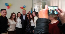 Igor Dodon a vizitat astăzi grădinița de copii din orașul Ciadîr-Lunga