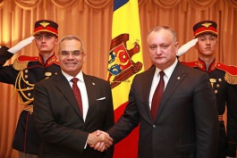 Președintele Republicii Moldova a primit scrisorile de acreditare din partea a trei ambasadori agreați