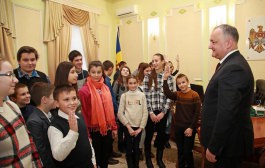 Igor Dodon: "More than 70 children from the northern regions of Moldova visited today the presidency"