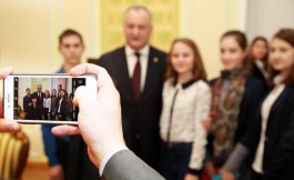 Igor Dodon: "More than 70 children from the northern regions of Moldova visited today the presidency"