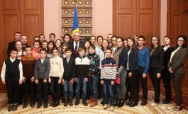 Igor Dodon: "More than 70 children from the northern regions of Moldova visited today the presidency"