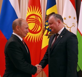 Președintele Republicii Moldova, Igor Dodon a avut o întrevedere cu președintele Federației Ruse, Vladimir Putin