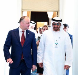 Igor Dodon, președintele Republicii Moldova întreprinde o vizită de lucru în Emiratele Arabe Unite