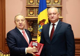 Președintele țării a conferit „Ordinul de Onoare” domnului Hulusi Kiliç, ex-Ambasador al Republicii Turcia în Moldova