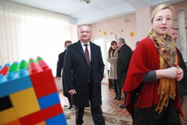 Președintele Igor Dodon a vizitat două instituții preșcolare din raionul Cahul