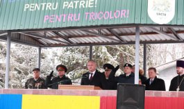 Igor Dodon a participat la aniversarea a 26-a de la formarea Brigăzii 3 Infanterie Motorizată „Dacia” a Armatei Naționale