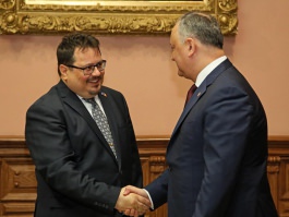 Președintele Republicii Moldova, Igor Dodon a avut o întrevedere cu Şeful Delegaţiei UE în Republica Moldova, Peter Michalko