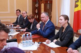 Igor Dodon held a meeting with the deputies of the European Parliament