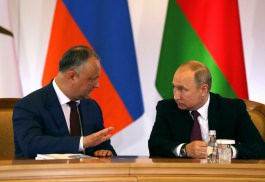 Președintele Republicii Moldova, Igor Dodon, a avut o întrevedere cu Președintele Federației Ruse, Vladimir Putin