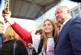 Șeful statului a participat astăzi la Festivalul Familiei