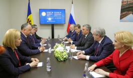 Președintele Republicii Moldova a avut o întrevedere cu preşedintele Dumei de Stat a Adunării Federale a Federaţiei Ruse