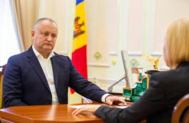 Președintele Igor Dodon a avut o întrevedere cu Başcanul Găgăuziei, Irina Vlah