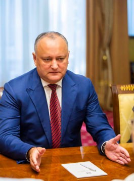 The President of Moldova had a meeting with a Russian delegation