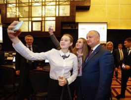 Igor Dodon a ținut un discurs la Universitatea de Stat din Moscova “M.V. Lomonosov"