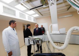 The head of state made a visit to the Institute of Neurology and Neurosurgery in Chișinău