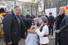 Igor Dodon a participat la inaugurarea unui complex sportiv în orașul Soroca