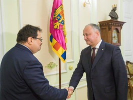 Igor Dodon a avut o întrevedere cu șeful delegației UE 