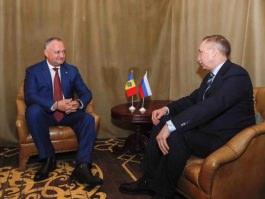 President of Moldova had working meeting with governor of St. Petersburg