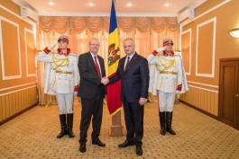 President of Moldova received credentials from five Ambassadors