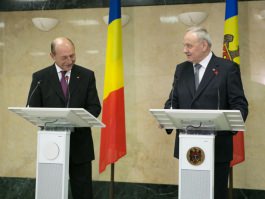 Președintele Nicolae Timofti a avut o întrevedere cu președintele României, Traian Băsescu