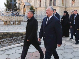 Igor Dodon a vizitat Mănăstirea Noul Neamț din Chițcani