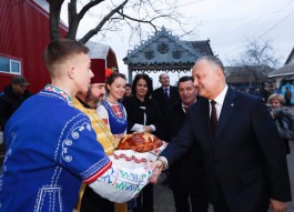 Глава государства принял участие в церемонии открытия Физкультурно-оздоровительного центра в Тараклии