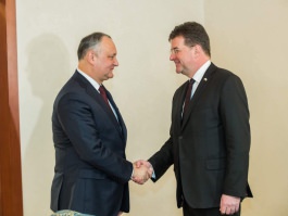 Președintele Republicii Moldova a avut o întrevedere cu Președintele în exercițiu al OSCE