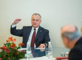 Igor Dodon a prezidat o ședință a Consiliului Societății Civile