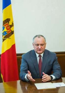 Președintele Republicii Moldova a avut o întrevedere de lucru cu Președintele Adunării Parlamentare a OSCE