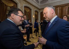 Președintele Republicii Moldova a participat la recepția oferită corpului diplomatic 