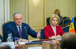 The Head of State of Moldova met with Valentina Matvienko