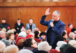 Igor Dodon a vizitat raionul Soroca