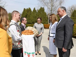 Igor și Galina Dodon au vizitat Centrul pentru copii cu dizabilități din orașul Orhei