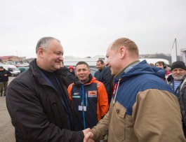 Igor Dodon a participat la deschiderea Campionatului Europei de Motocross printre juniori