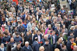 Igor Dodon a participat la marșul „Regimentul Nemuritor”