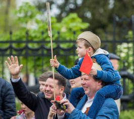 Igor Dodon a participat la marșul „Regimentul Nemuritor”