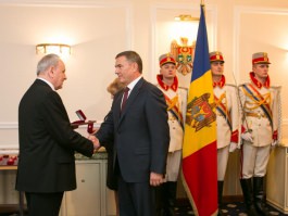 Președintele Republicii Moldova, Nicolae Timofti, a acordat distincţii de stat unui grup de cetățeni