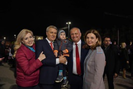 Igor Dodon a participat la concertul festiv organizat cu prilejul Zilei Victoriei 