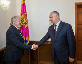 Președintele Republicii Moldova a avut o întrevedere cu Ambasadorul Republicii Turcia